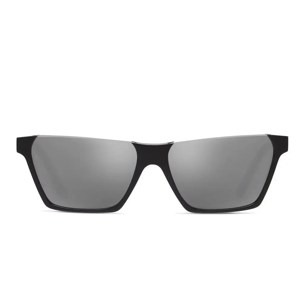 CELINE CL40028I 01C Black Mirrored Flat Top Aviator Sunglasses 60mm